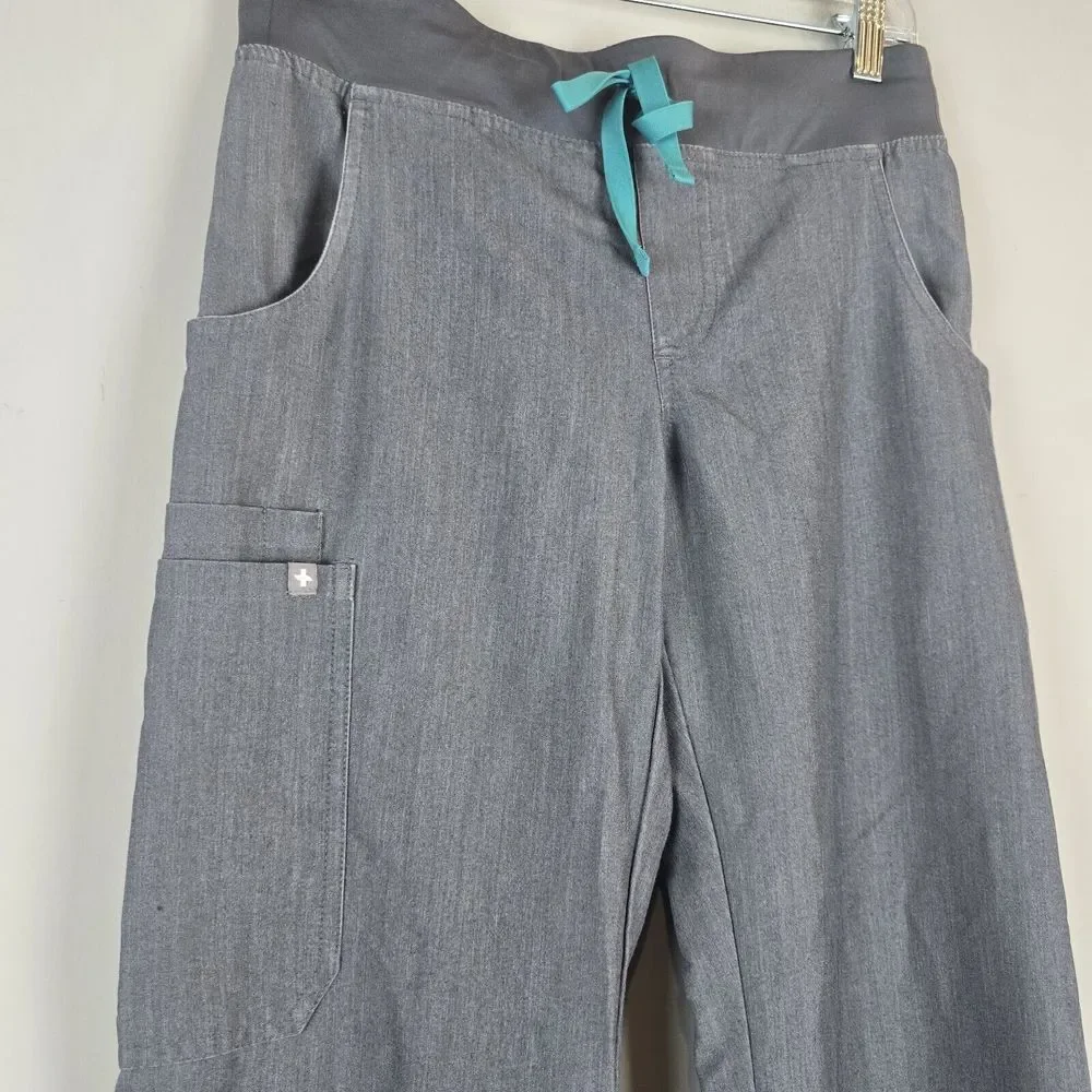 FIGS Pants Technical Collection‎ Kade Cargo Scrub Gray Womens XS/T .E132
