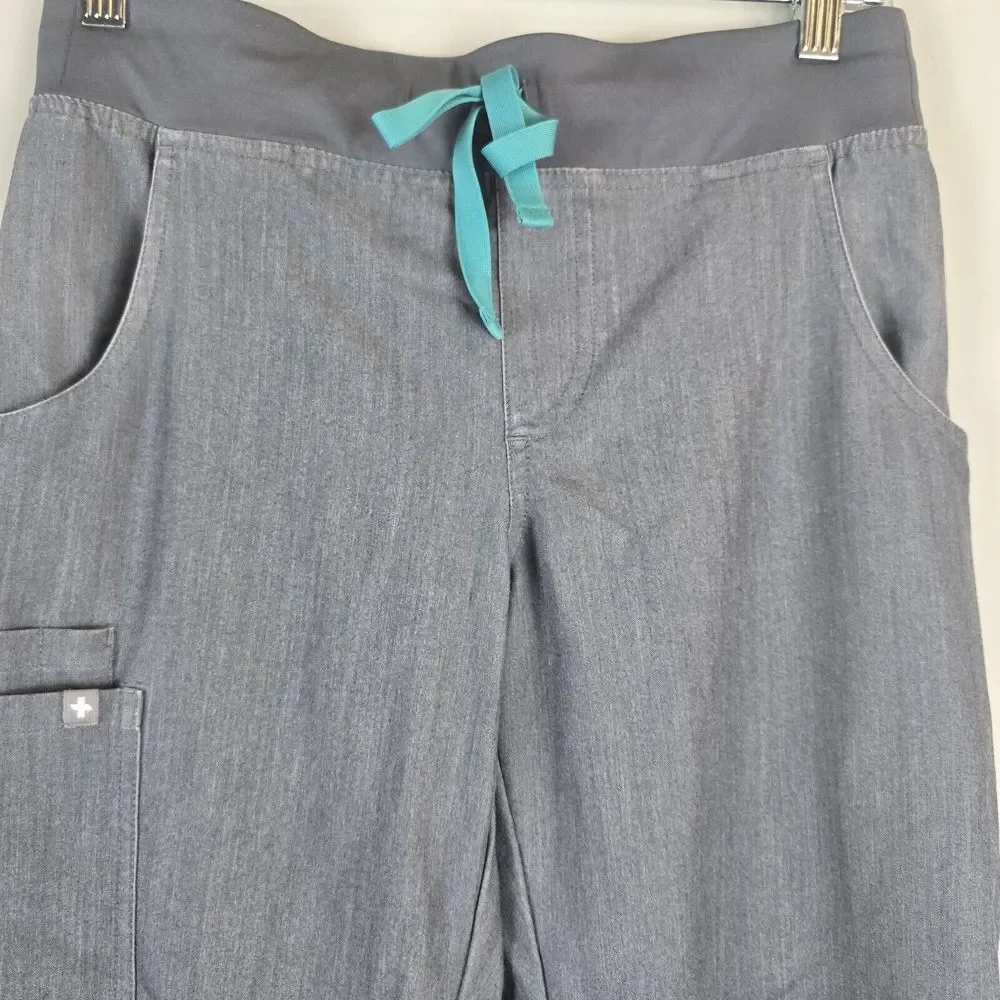 FIGS Pants Technical Collection‎ Kade Cargo Scrub Gray Womens XS/T .E132