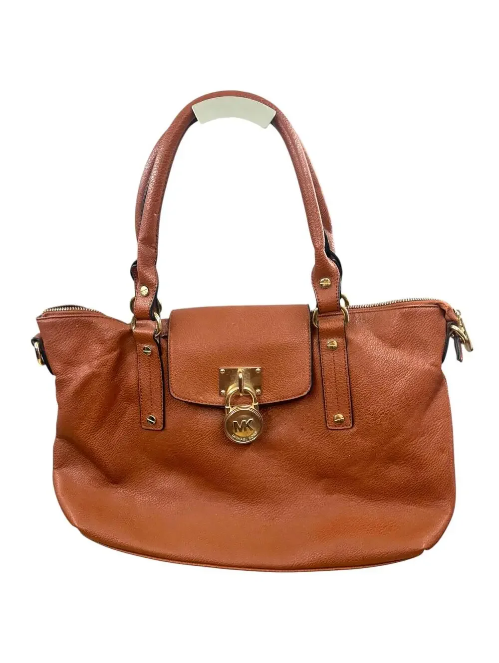 Michael Kors Hamilton Cognac Leather Shoulder‎ Bag