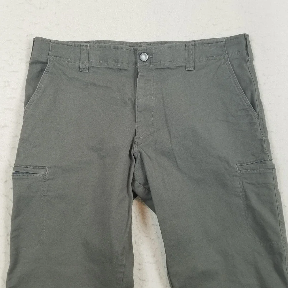 Lee Pants Mens 40x32 Gray Extreme Motion Straight Chino Cargo Stretch Casual