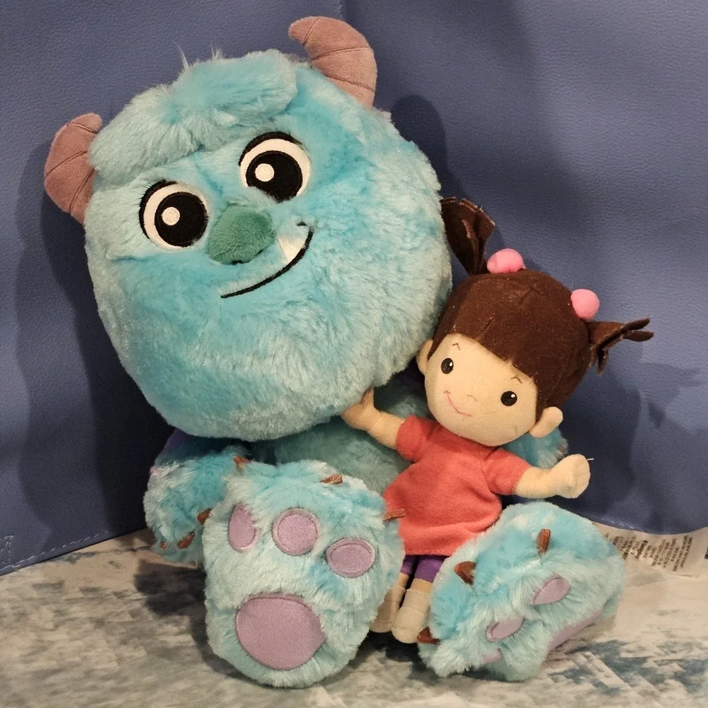 Disney‎ Monsters Inc Sulley Big Feet Plush w/ Boo 7