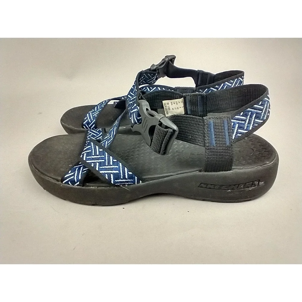 Skechers On the GO 400 Mens Sport Sandals Navy‎ Blue Geometric SN 51569 Size 9