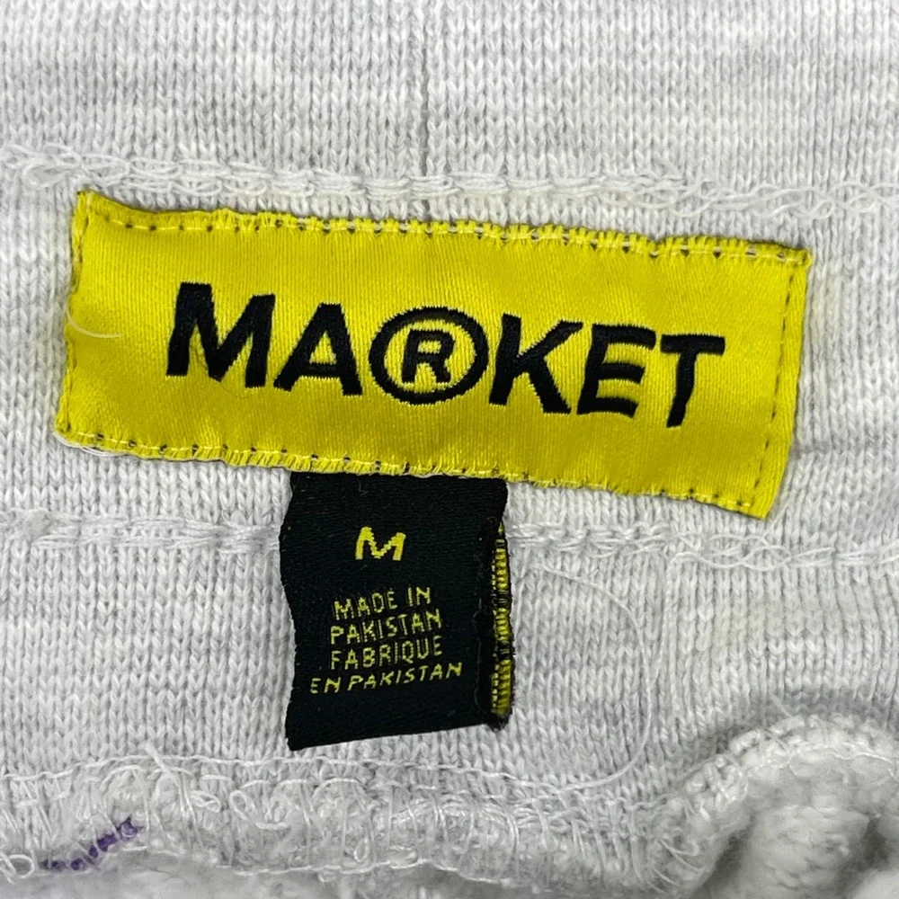 Chinatown Market Sweatpants Men Medium Gray Logo Graphic AOP Print Joggers‎ NEW