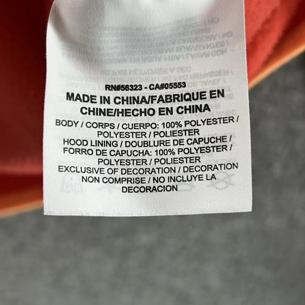 Nike Dri Fit Hoodie Women Medium Pullover Orange Fleece Activewear Thumb Hole‎