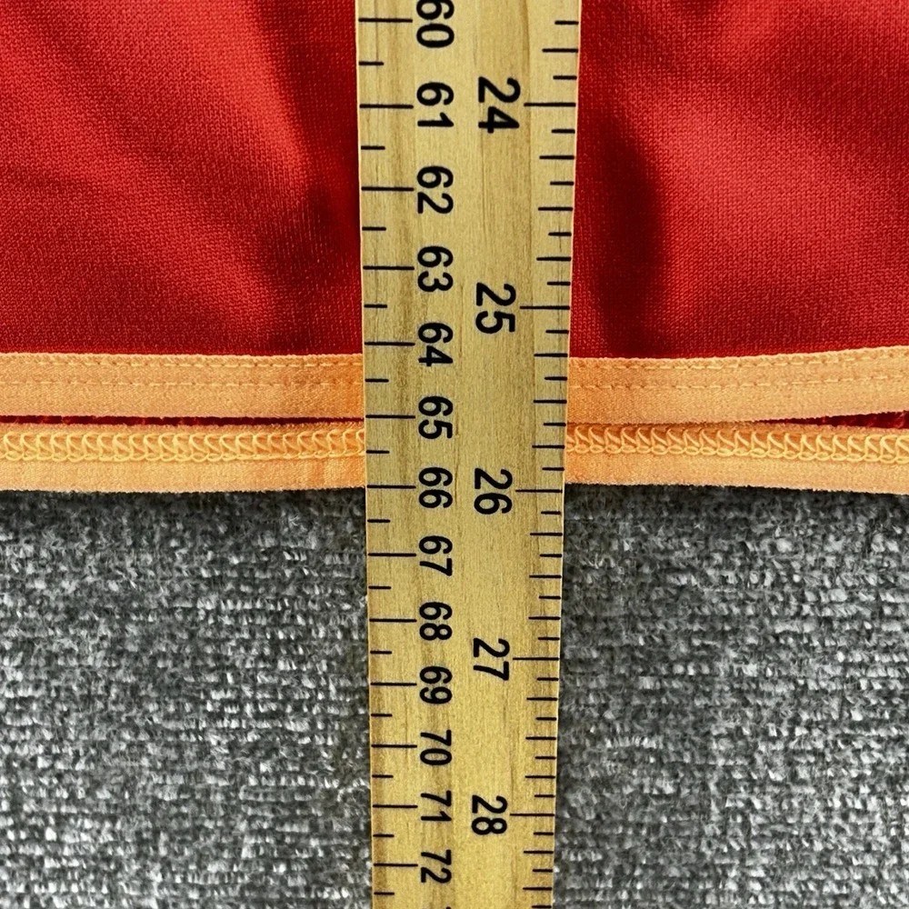 Nike Dri Fit Hoodie Women Medium Pullover Orange Fleece Activewear Thumb Hole‎