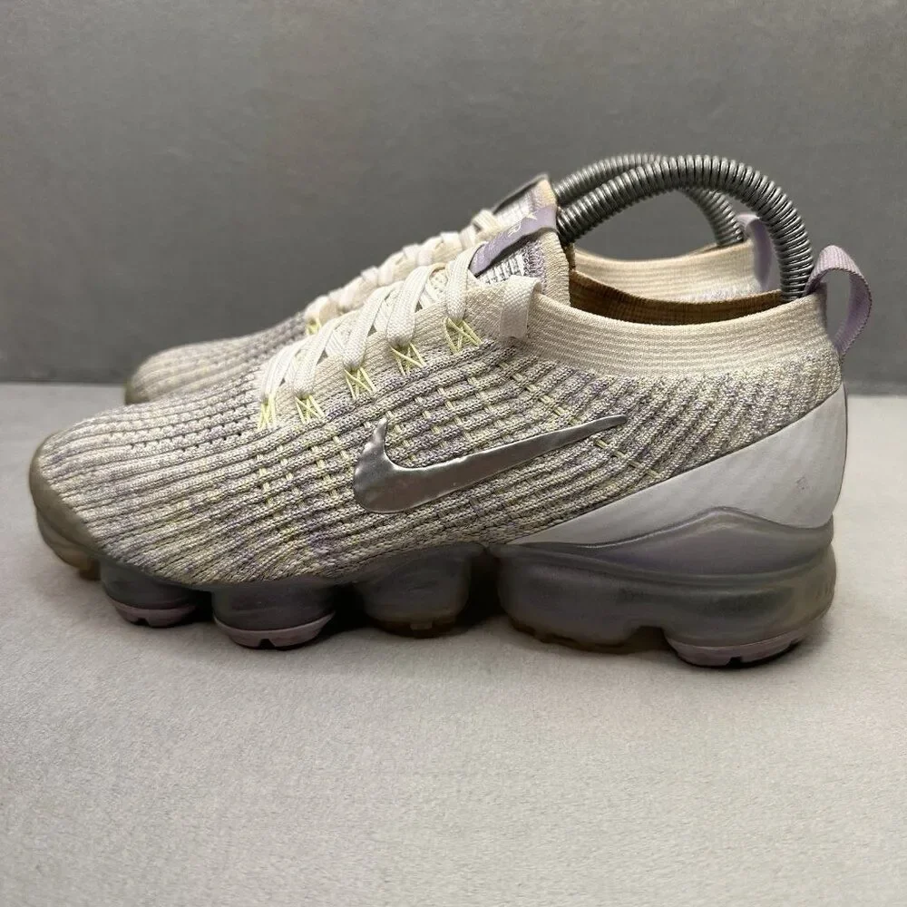 Womens Size 8 Nike Air VaporMax Flyknit 3 Shoes True White‎ Running Sneakers