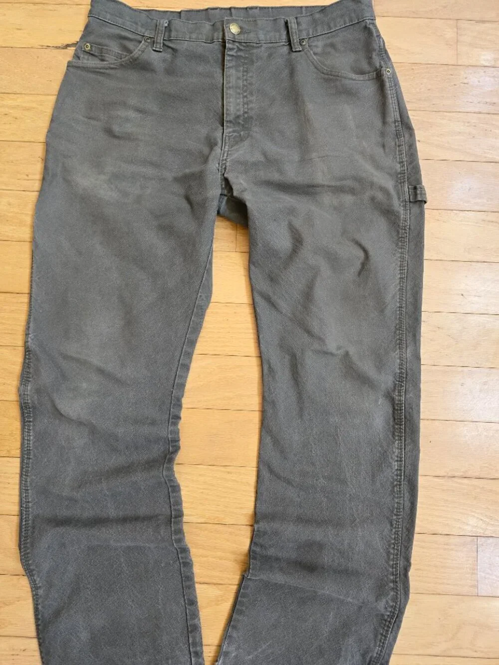 Dickies | grey canvas skater straight leg pants | MENS 34'