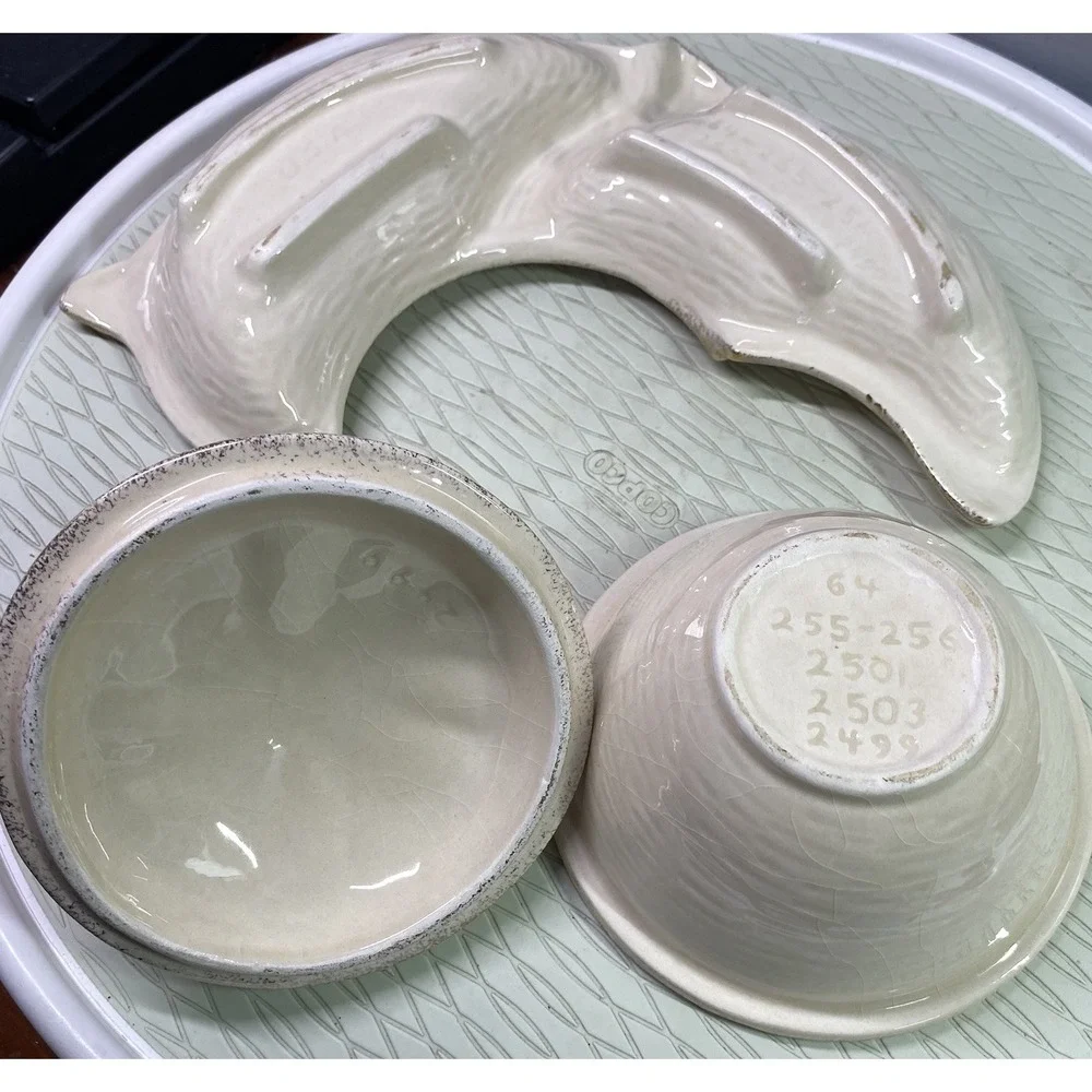 California Pottery chips rose