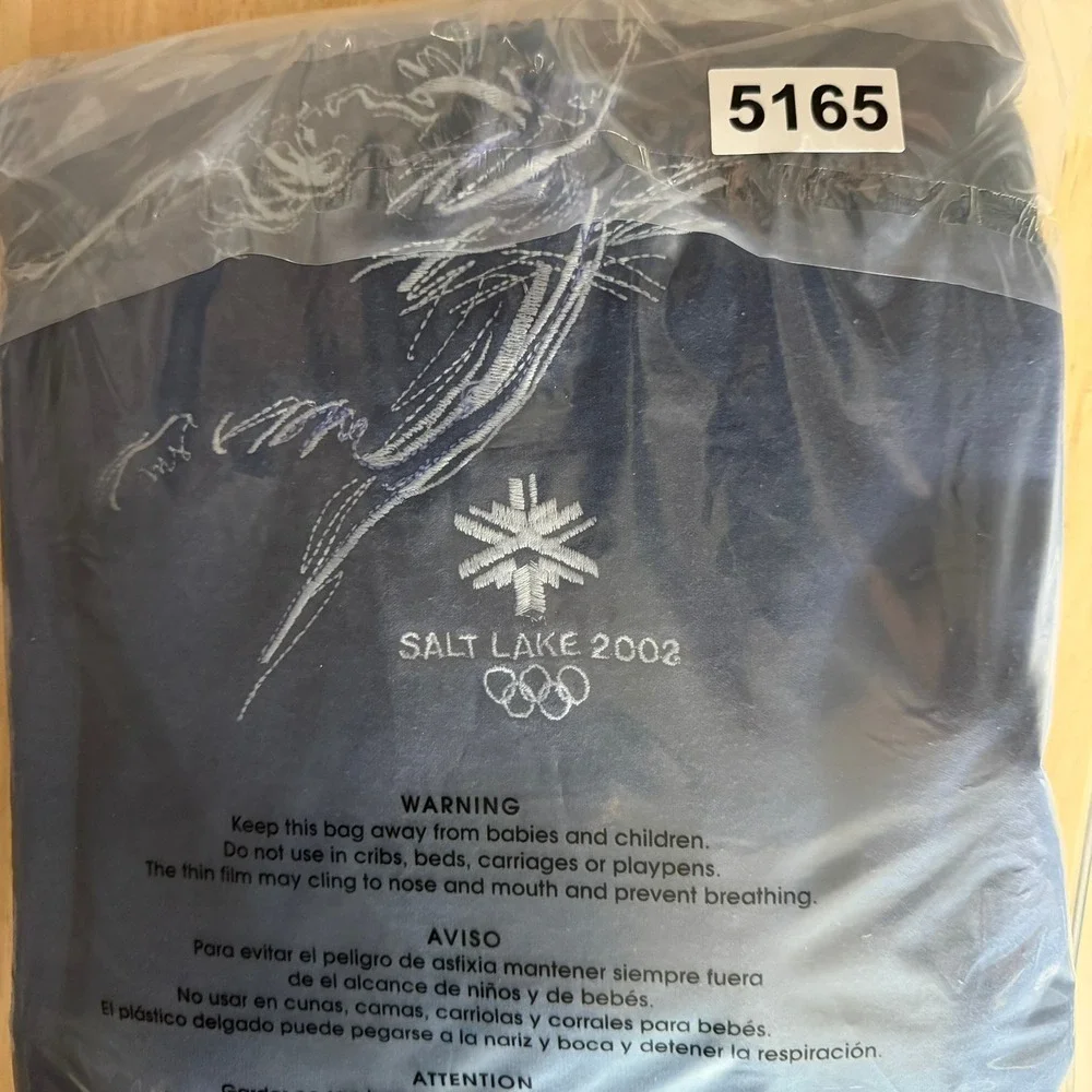 Vintage Salt Lake 2002 Olympics Sweatshirt Navy Blue Figure Skater XL Crewneck