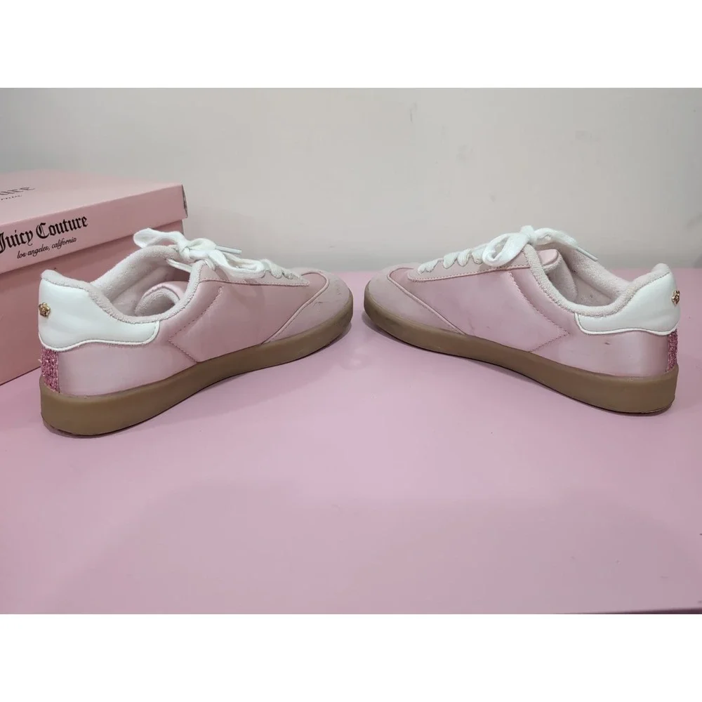 Juicy Couture Girls Blush Multi Sneakers Pink Glitter Size‎ 6