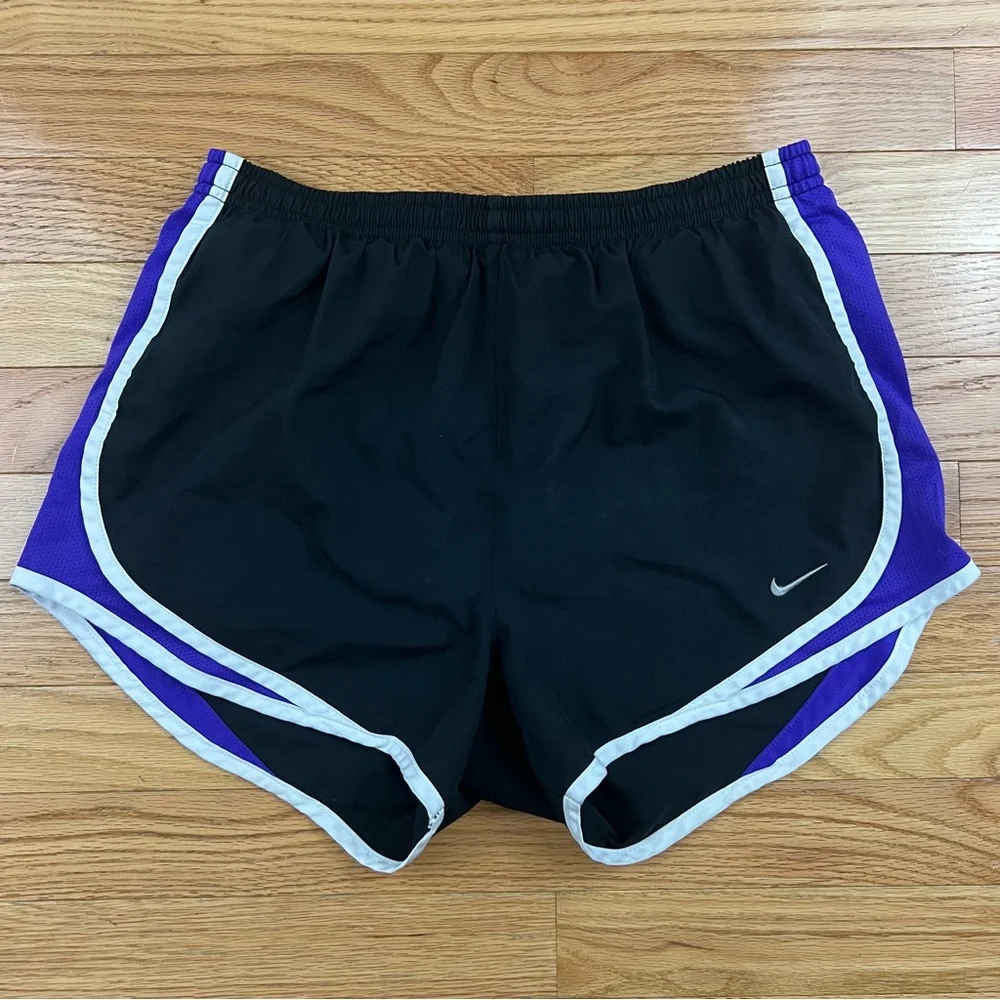 Nike Black And‎ Purple Running Shorts Size Small
