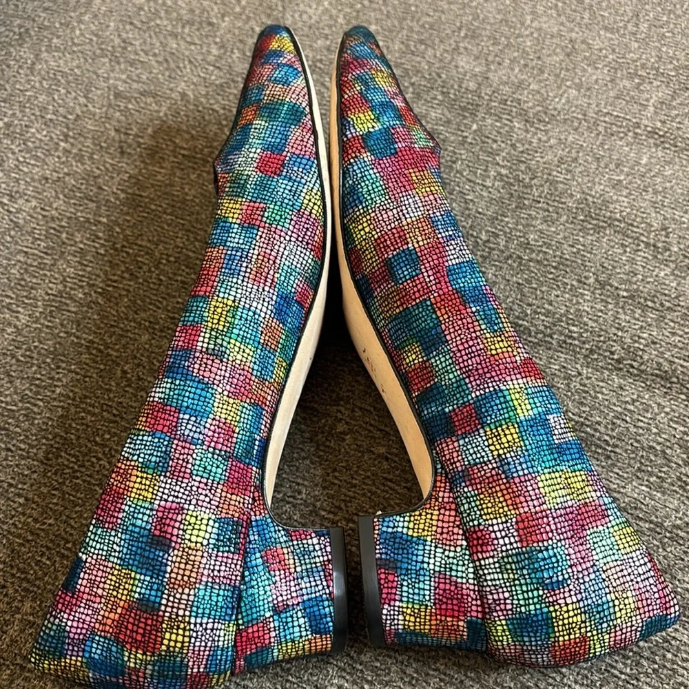 Vaneli Astyr' Almond‎ Toe Multi Color Pump Size 7.5