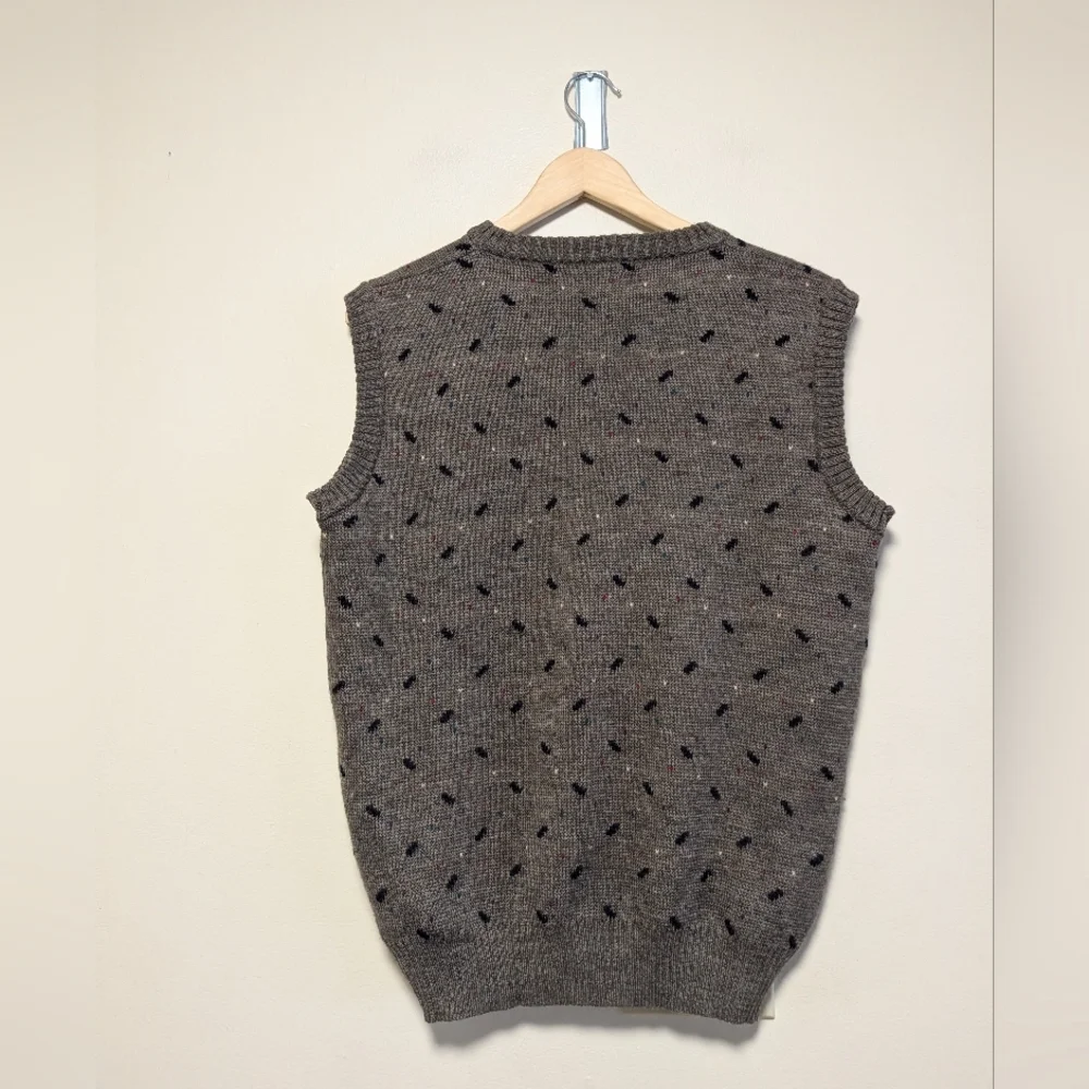 Vintage Preswick & Moore Wool Sweater Vest Mens Medium Gray V Neck Preppy