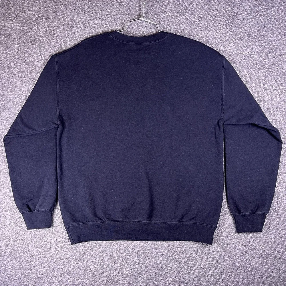 Y2k Naruto Shippuden Sweater‎ Mens L Black Graphic Retro Anime Pullover Uzumaki