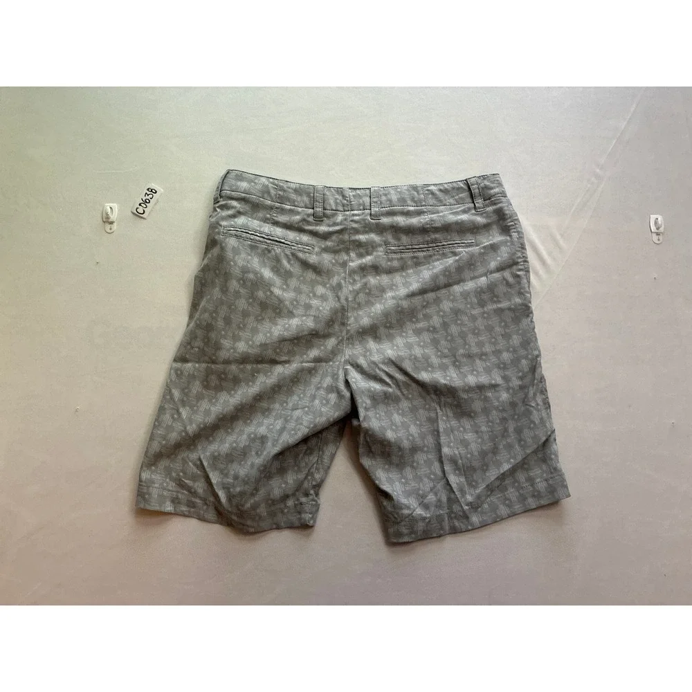 Tommy‎ Bahama Mens Grey Geometric Hybrid Performance Shorts Size 33 Stretch