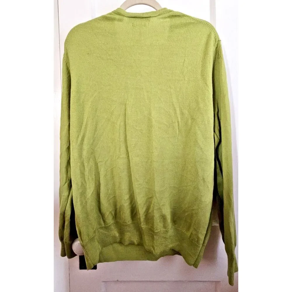 Calvin‎ Klein Men Sz XL Sweater Italian Yarn Merino Wool Acrylic blend pullover