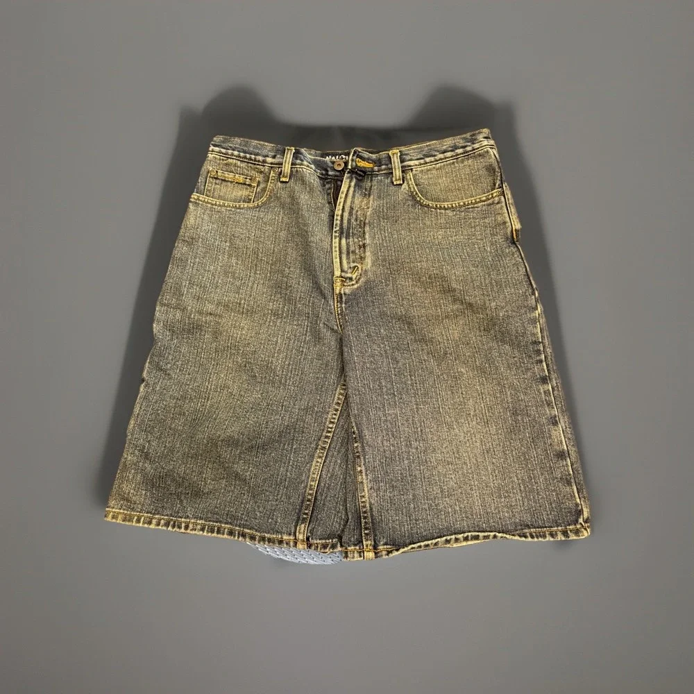 Vintage Y2K Nautica‎ Denim Baggy Jean Shorts Size 34 Carpenter Style