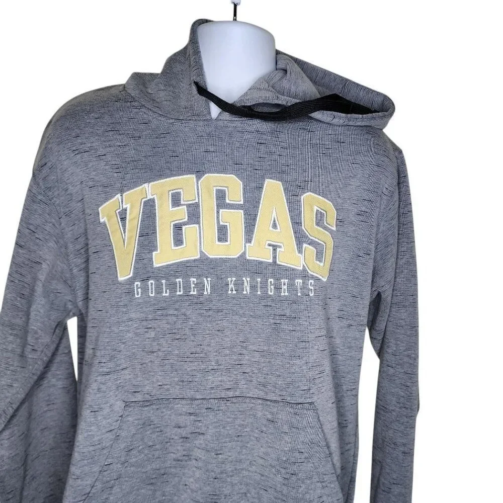 Vegas Golden Knights Pullover Hoodie NHL Hockey Sweatshirt Mens Size L Gray