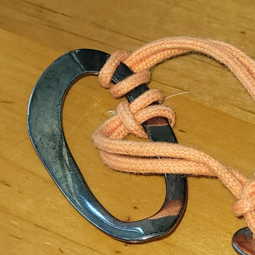 IPPOLITA Sterling Silver 925 Orange Double Cord Bracelet Button Clasp 9g