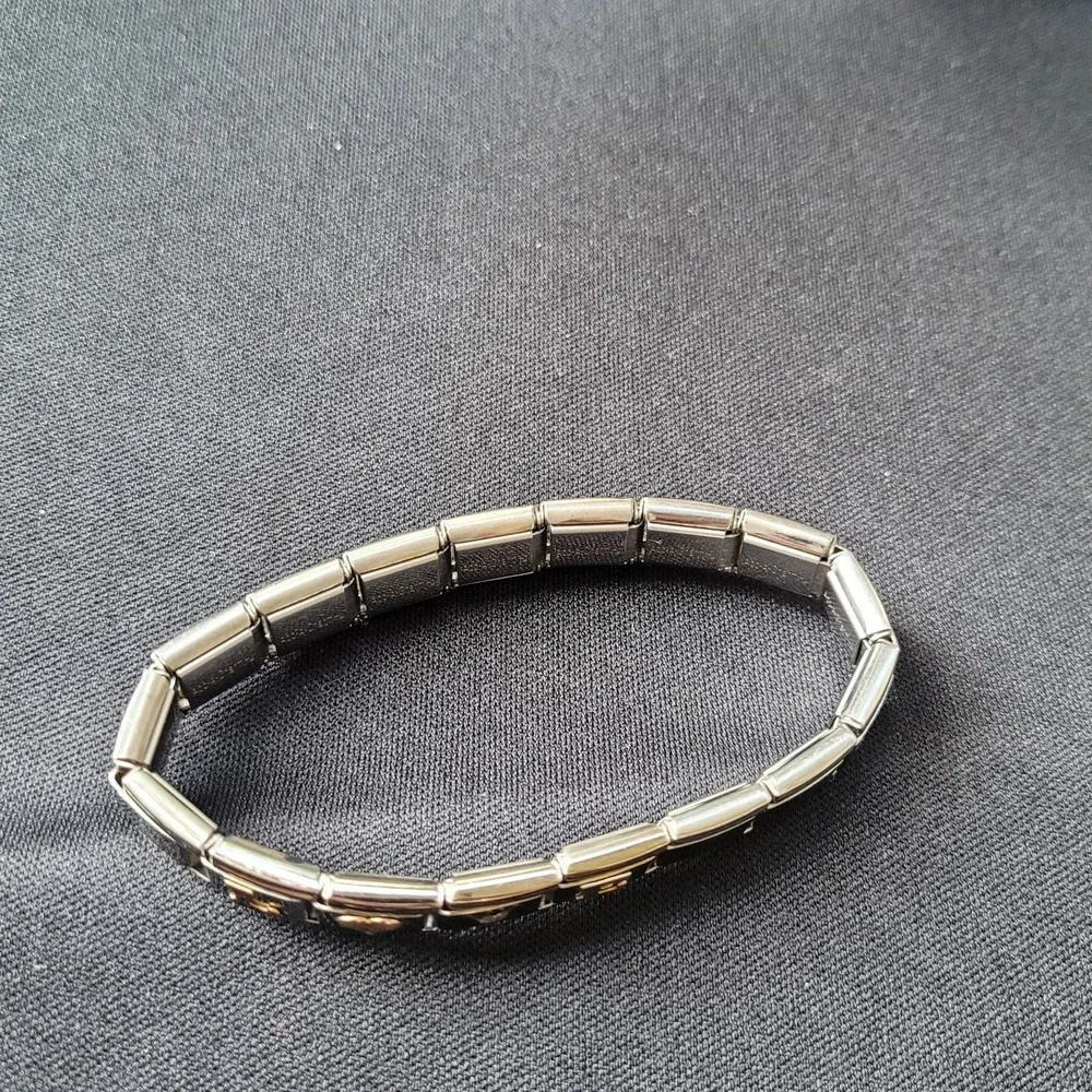 Vintage Add A Charm Italian Bracelet 18K Gold Links Parts Repair
