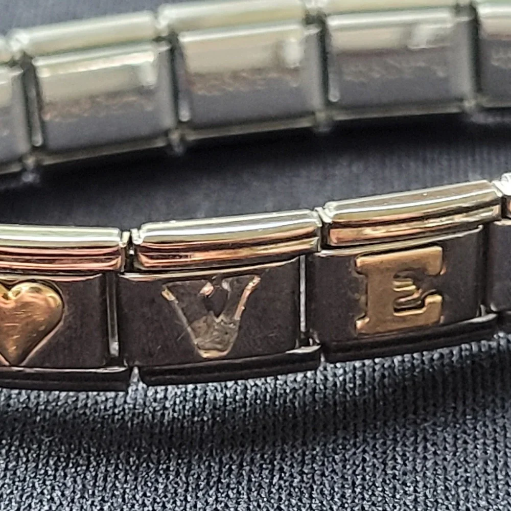 Vintage Add A Charm Italian Bracelet 18K Gold Links Parts Repair