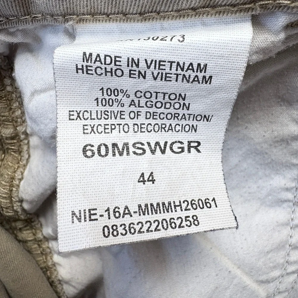 Wrangler Cargo Shorts Men Sz 44 Beige Outdoor Casual Utility Khaki‎