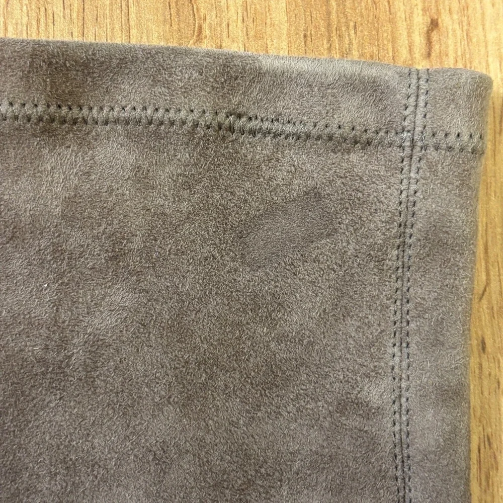 KAREN MILLEN Over-the-Knee Suede‎ Boots Taupe Women Size 36 Stiletto Pointed Toe