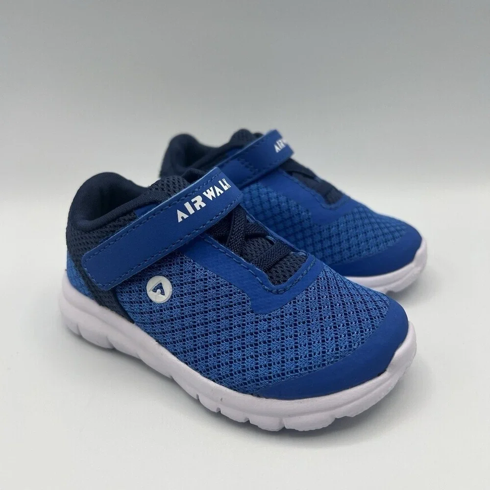 Airwalk‎ Gusto Cross Trainer Blue Slip On Strap Shoes - Baby Toddler Size 5 NEW