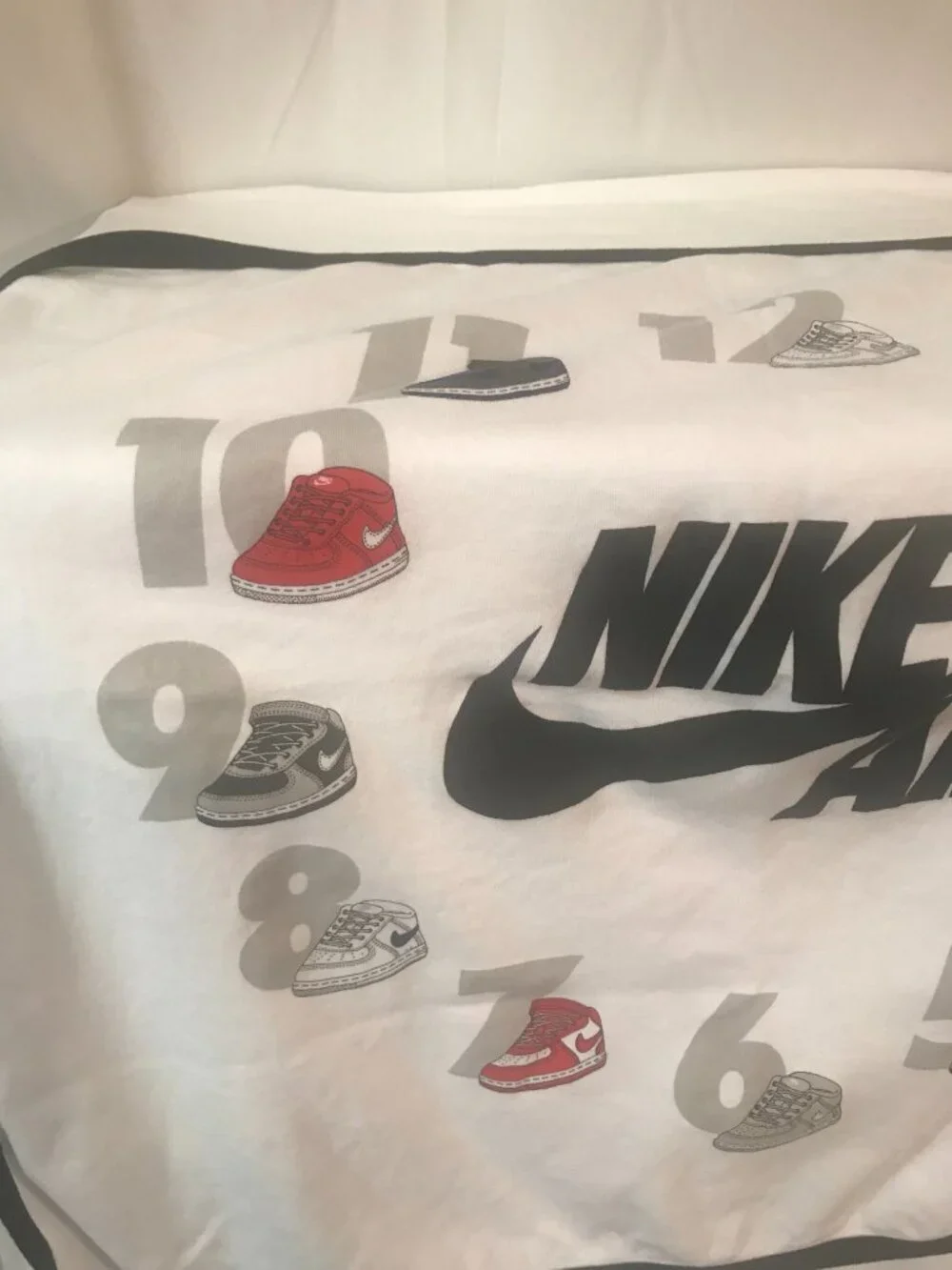 Nike AIR Baby Blanket 1-12 Athletic Look Sport Cut Shoe Display Style Blanket