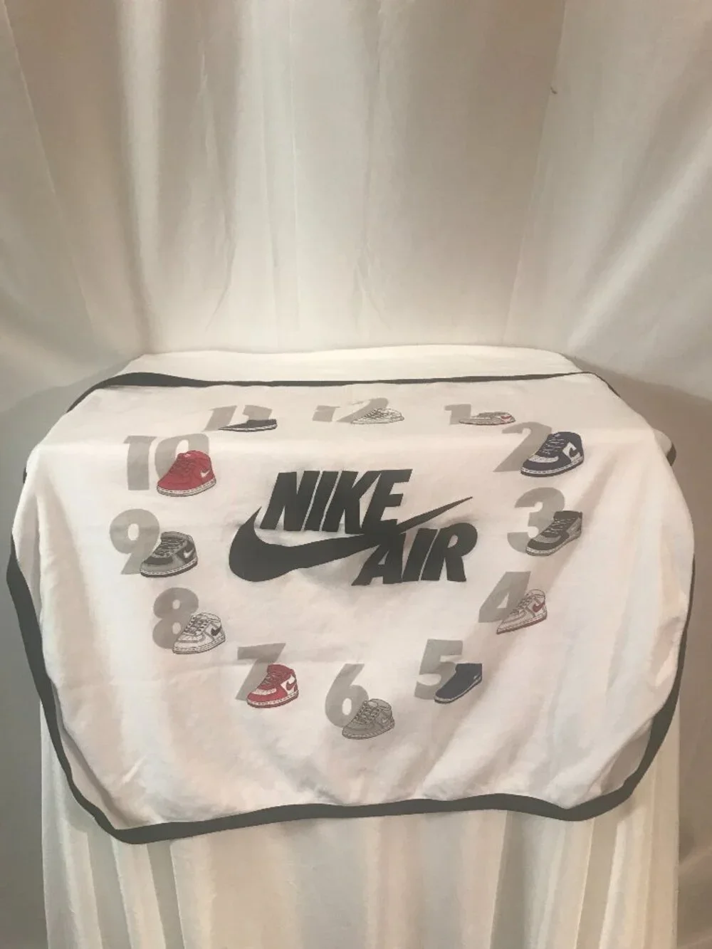 Nike AIR Baby Blanket 1-12 Athletic Look Sport Cut Shoe Display Style Blanket