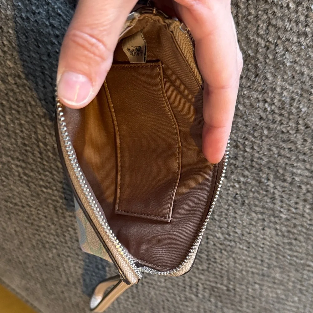 Coach Pastel Multicolor Signature Wristlet