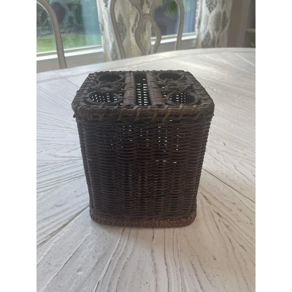 Woven Heart vintage rattan