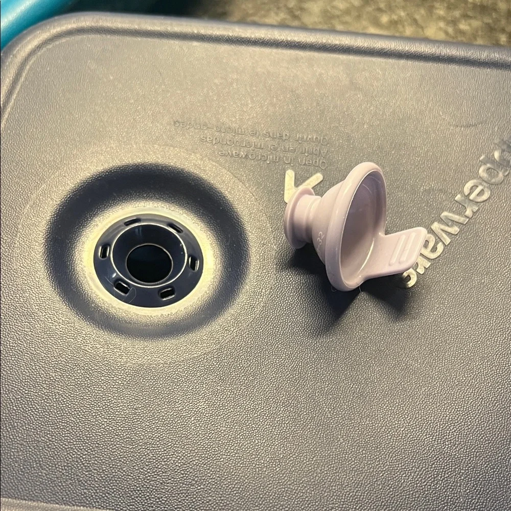 Tupperware allow they button