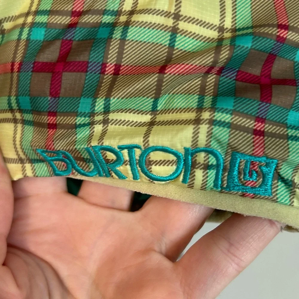 Burton plaid teal