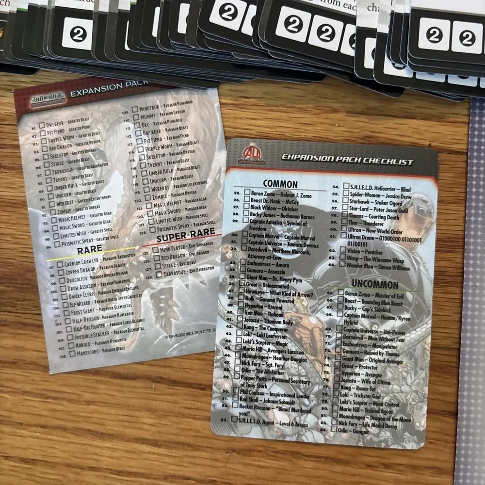 Dice Masters lot (Wiz Kids), Justice League 2015 With Lots Of Extra Cards & Dice