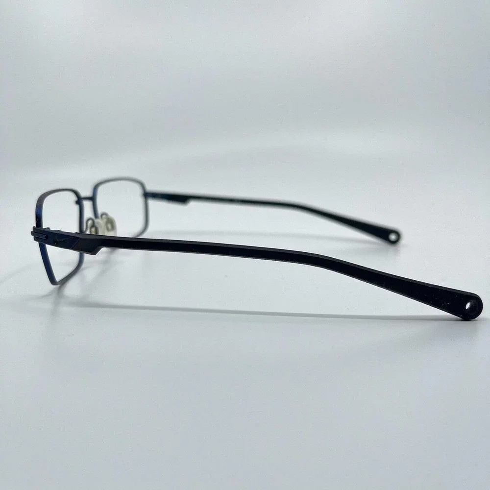 Nike 8031 424‎ Blue Black Metal Rectangular Eyeglasses Frames 54-17-140 H7034