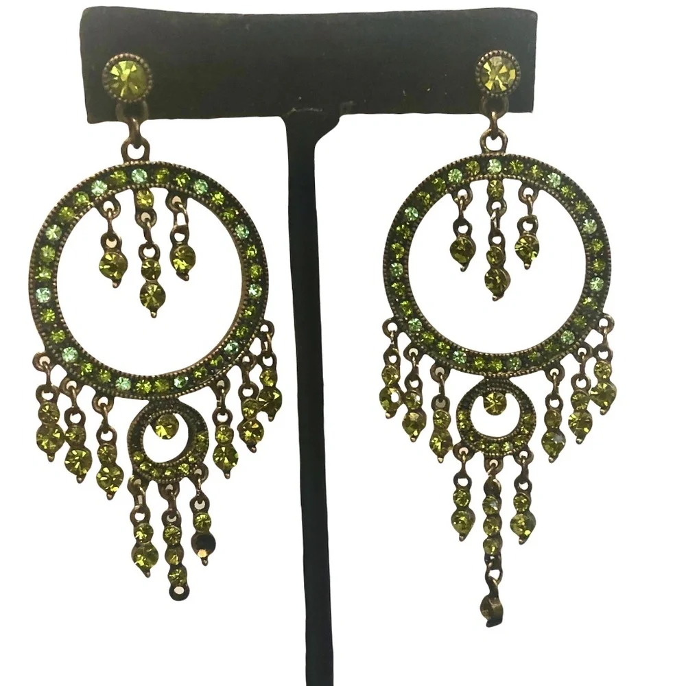 Vintage green crystal