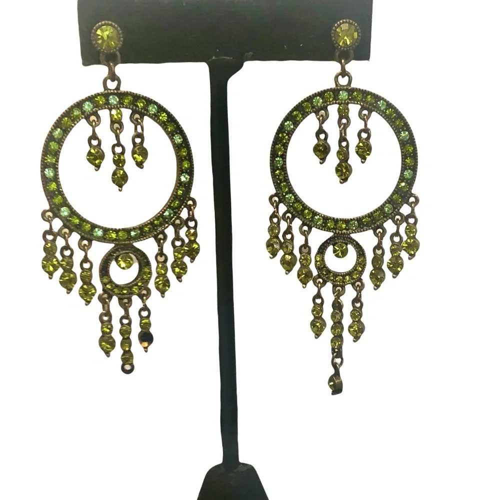 Vintage green crystal