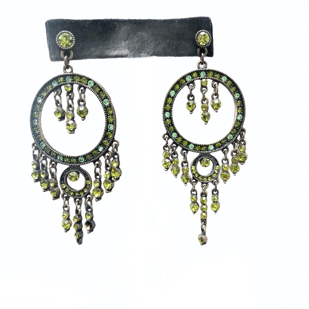 Vintage green crystal