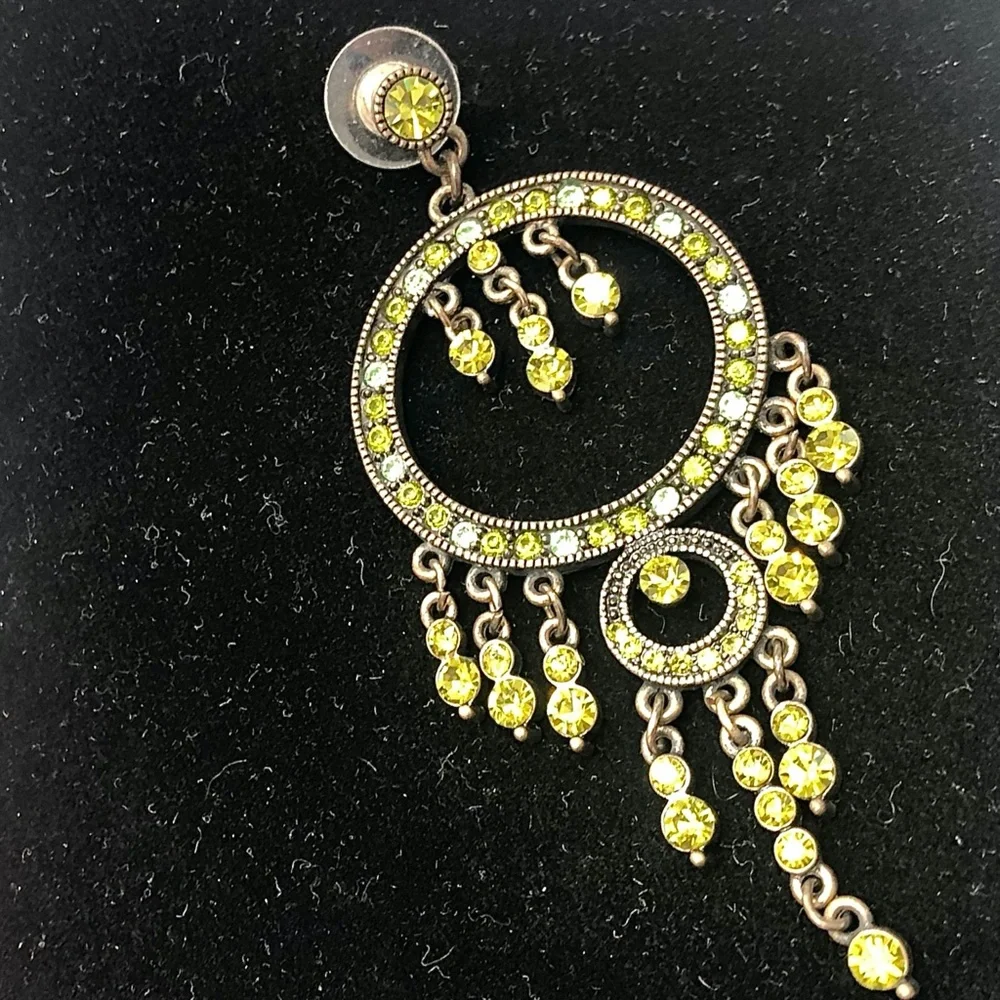Vintage green crystal