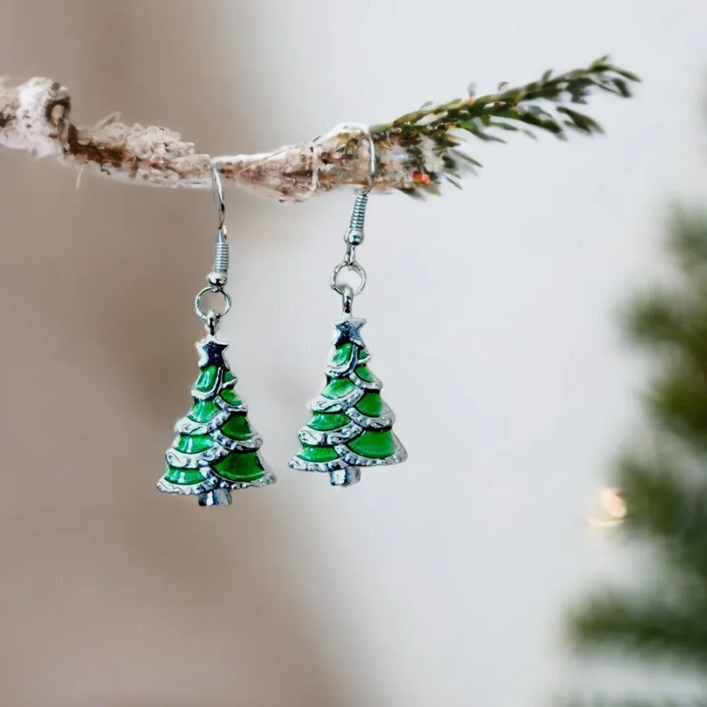 Hand Crafted christmas earrings