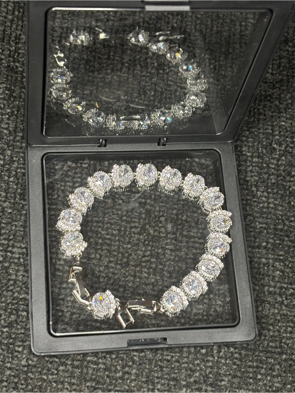 Classic Silver-Tone CZ Tennis Bracelet - Sparkling Clear Stones
