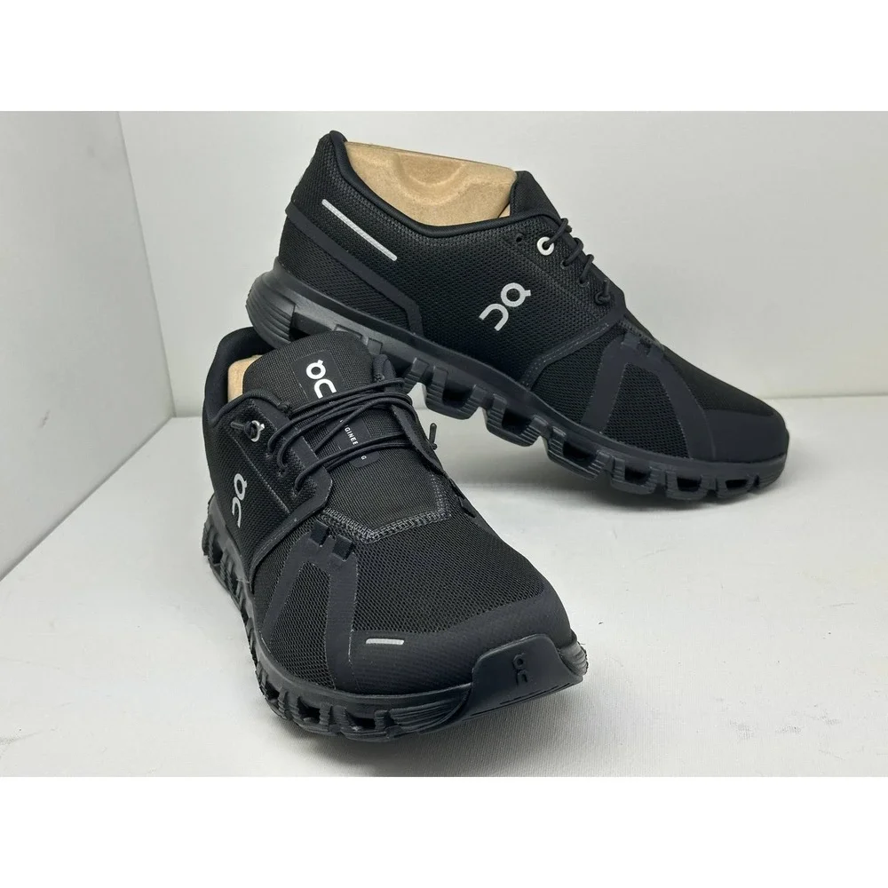 On Cloud 6 Wide Mens Running Shoes Black Black 3MG10431043 Size 9 Wide 2E