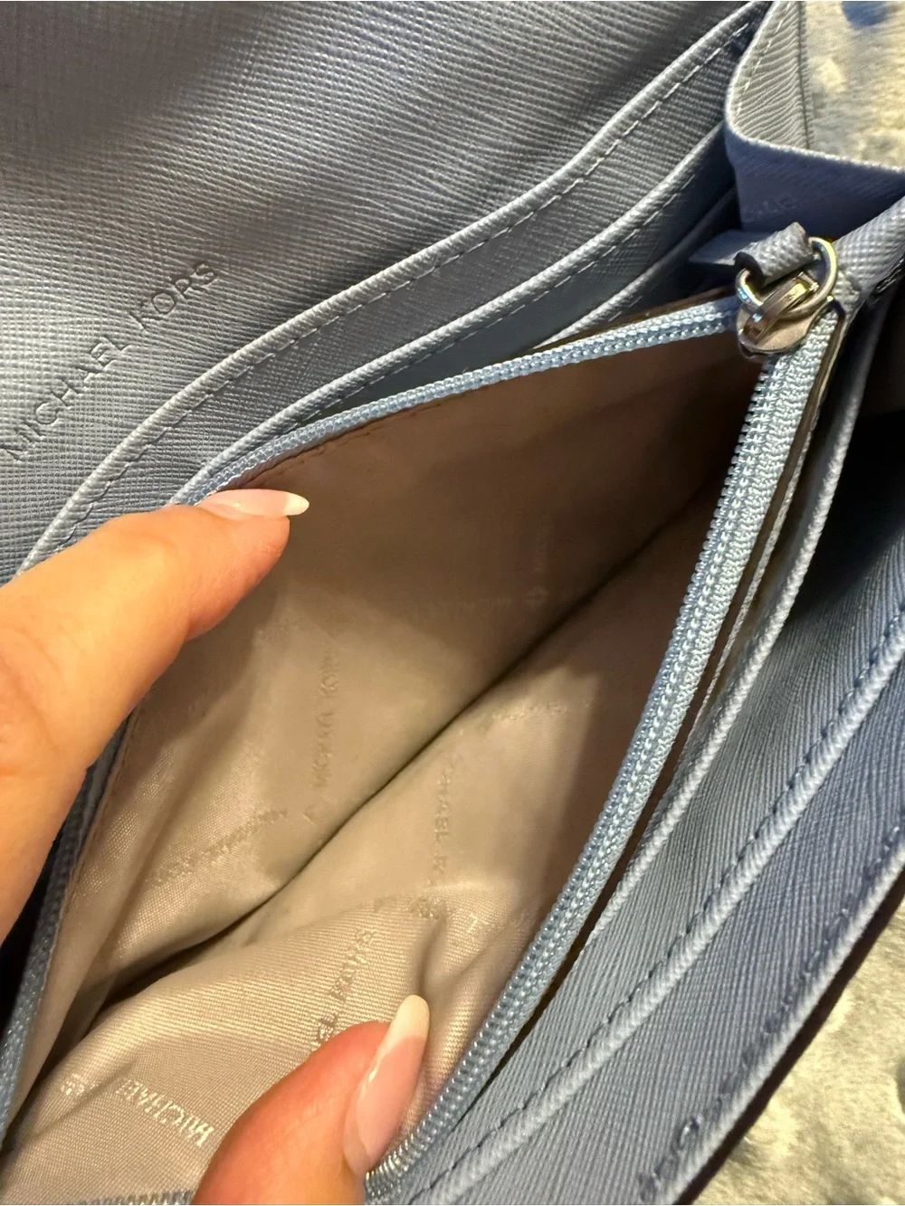 Michael Kors pebbled leather