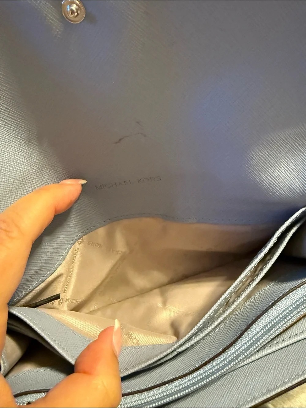 Michael Kors pebbled leather