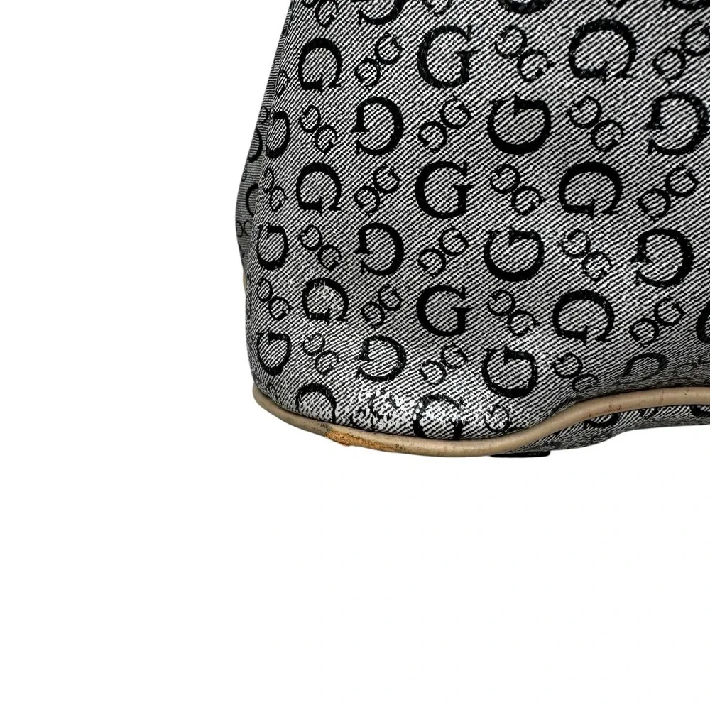 Guess Bright Candy Tote Bag With Monogram & Charm Faux Leather Hobo