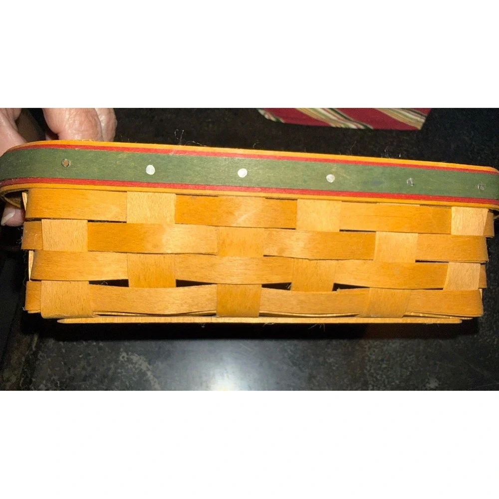 Longaberger 2006 Holiday Helper Basket With‎ Protective Liner And Care Insert