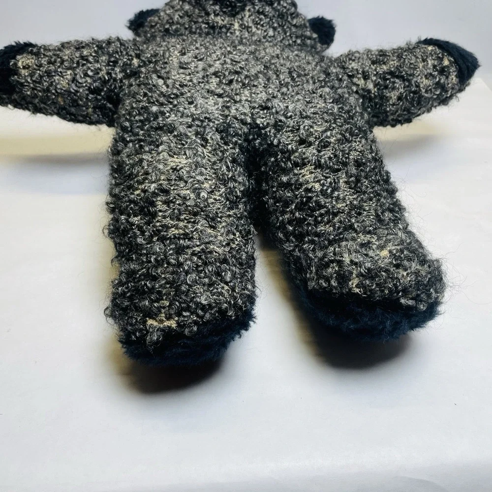 Teddy‎ Bear Black Old Vintage Look Plush Bear Artist Shaggy 18