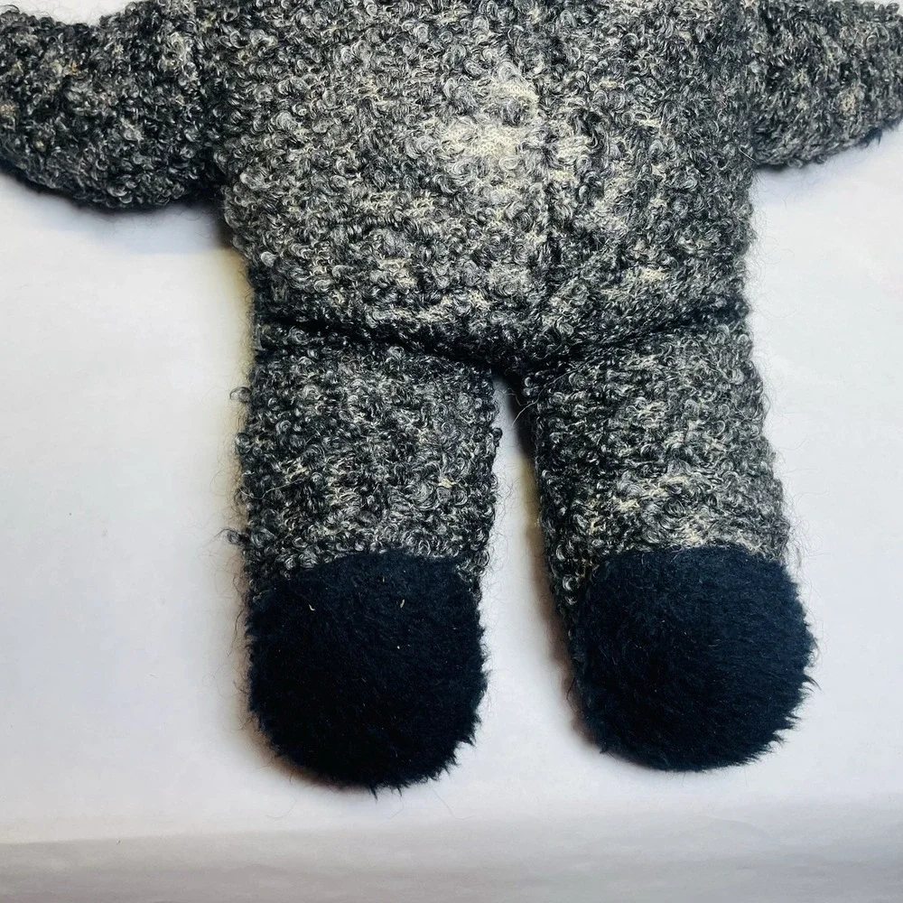 Teddy‎ Bear Black Old Vintage Look Plush Bear Artist Shaggy 18