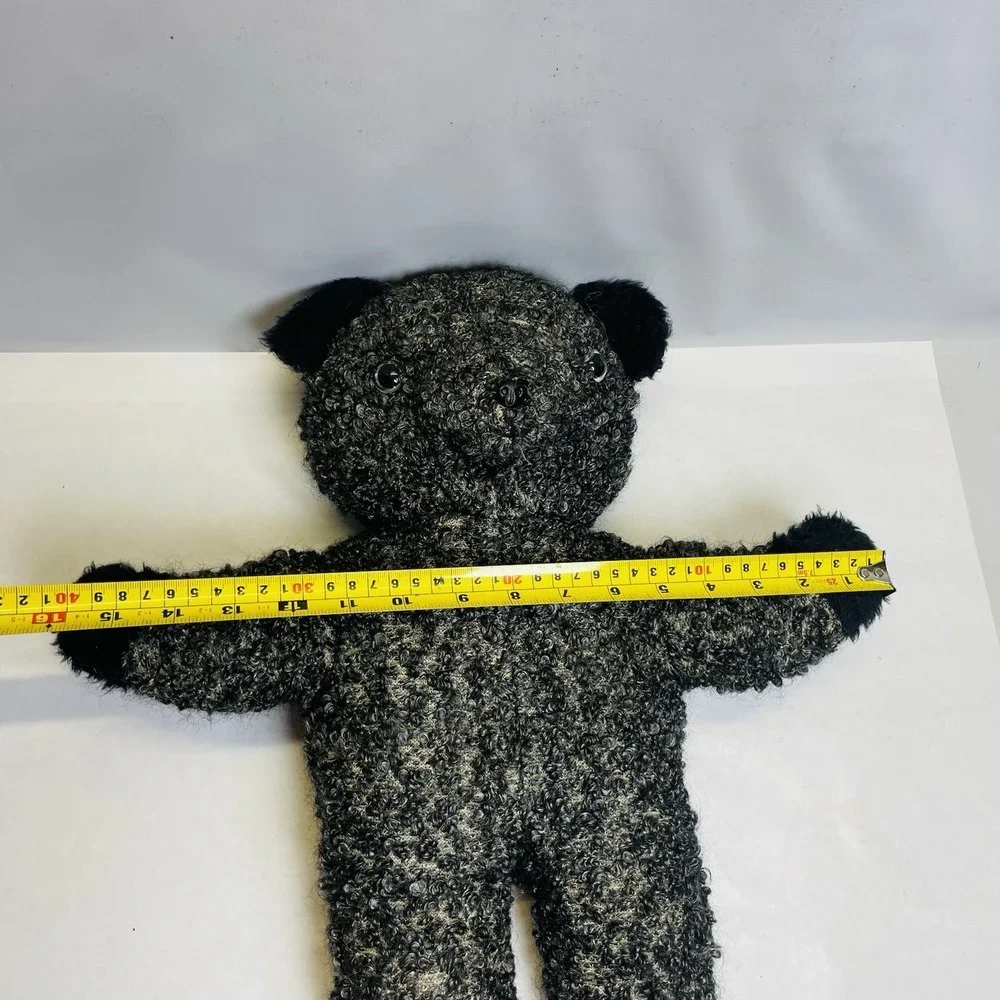 Teddy‎ Bear Black Old Vintage Look Plush Bear Artist Shaggy 18